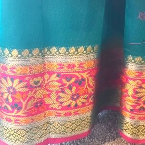 Teal Green Saree Bran New